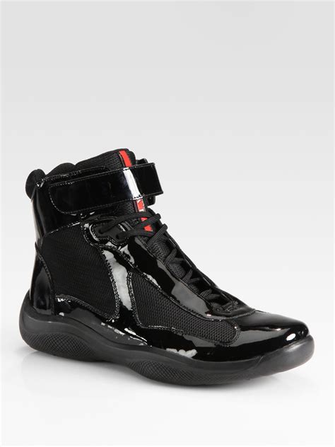 prada high top sneakers womens